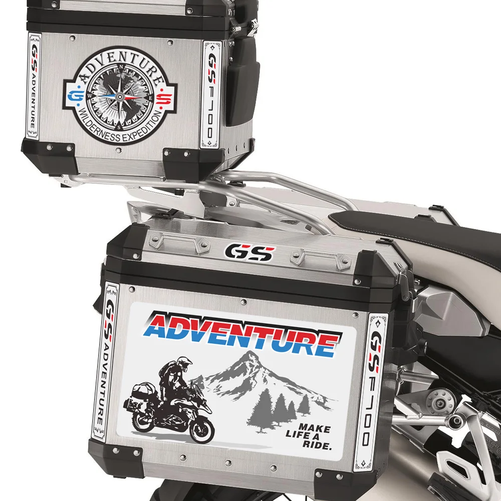 

For BMW F700GS F 700 GS ADV Tail Top Side Luggage Aluminium Cases Decal Adventure Motorcycle Stickers Trunk 2015 2016 2018 2017