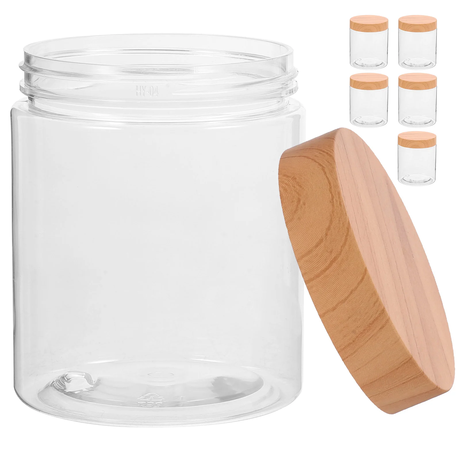 

6 Pcs Large Food Storage Containers Capacity Jar Pp Kitchen Home Flour Sugar Canister