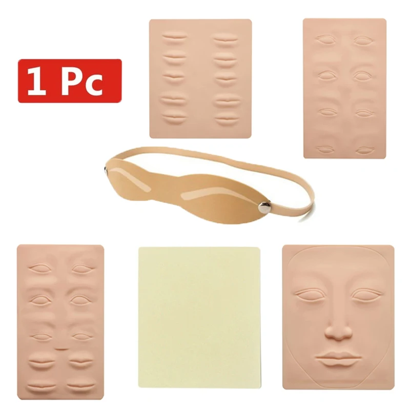 

High Quality 1pcs Permanent Makeup Tattoo Eyebrow Lips 20X15cm Blank Tattoo Practice Skin Sheet for Needle Machine Tattoo Supply