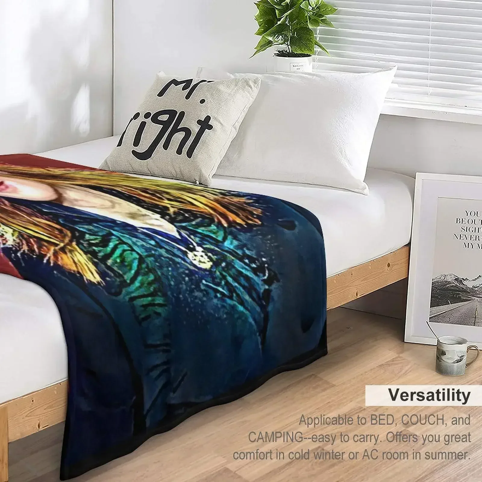 Mylène Farmer — разнообразное одеяло для художников милые одеяла из фланелевой ткани