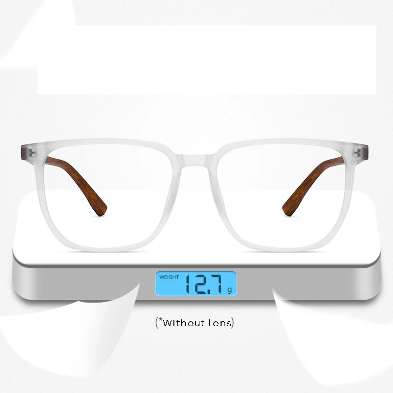 Ретро-очки с текстурой древесины защитой от синего света для мужчин оптические