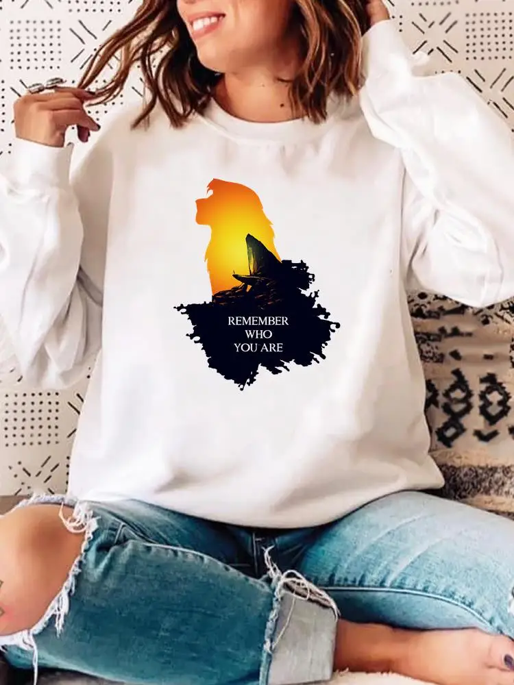 

Свитшот с графическим принтом Женский, милый дорожный пуловер в стиле Диснея, повседневный праздничный свитшот, в стиле 90-х, на осень-весну