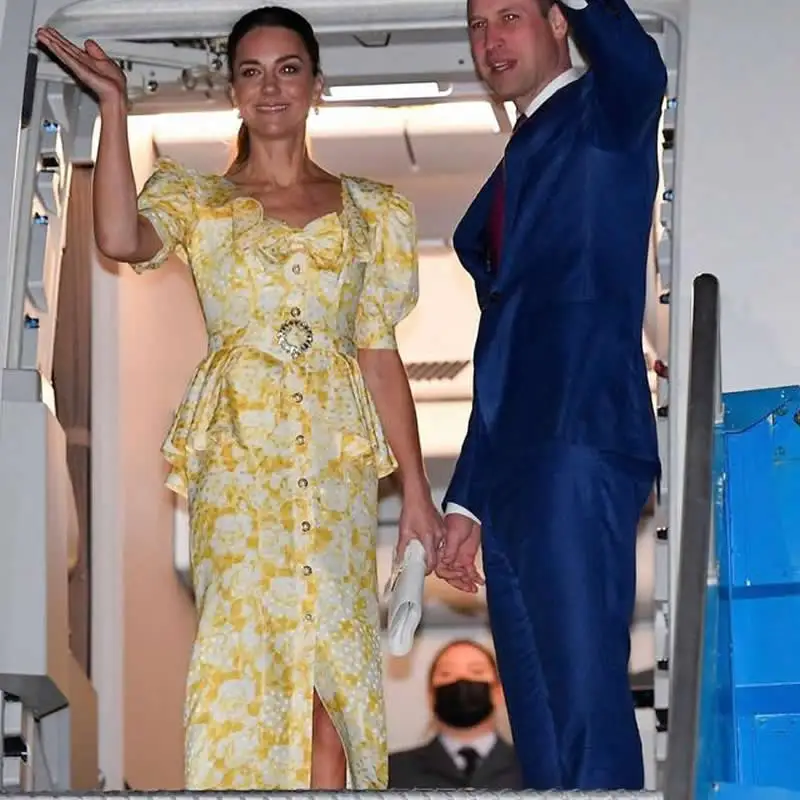 

Kate Princess Dress Luxury Flower Girl Kate Middleton Print Women Dress