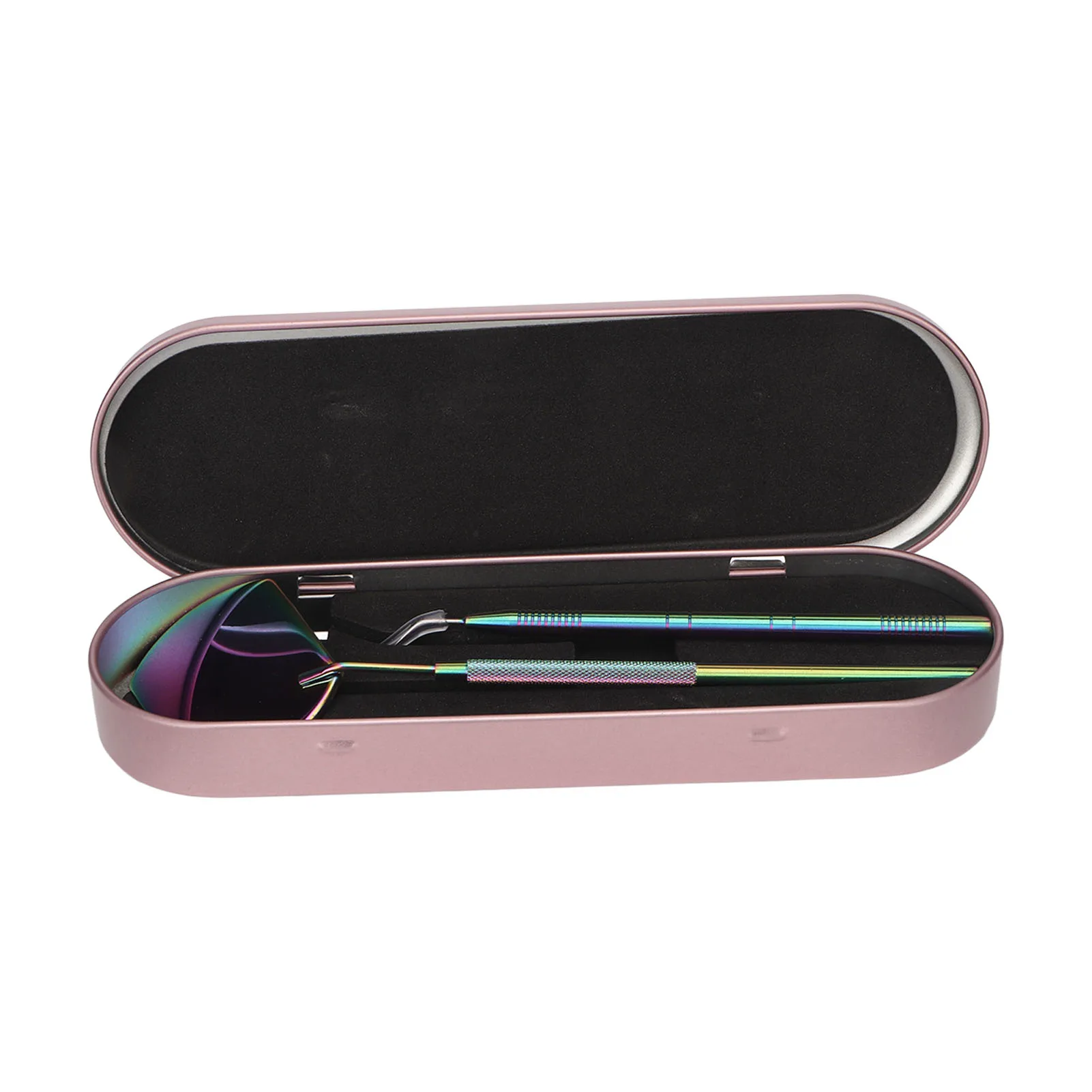 

Lash Lift Stick Colorful Reusable Stainless Steel Portable Eyelash Separator with Mirror for Eyelash Extension