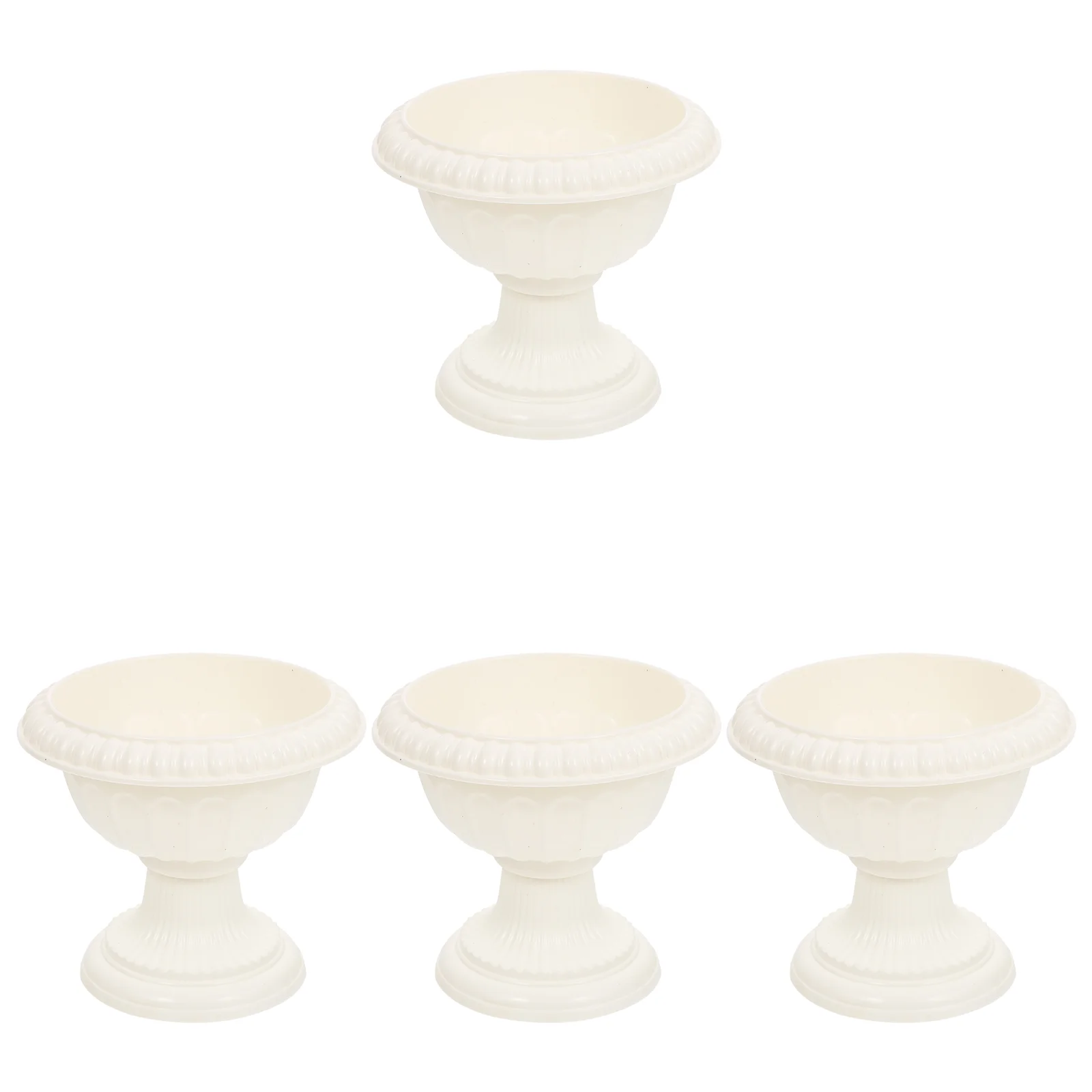 

4 Pcs Roman Basin Guidepost Plastic Outdoor Pots Garden Bonsai Party Supplies Style Wedding Flower Flowerpots