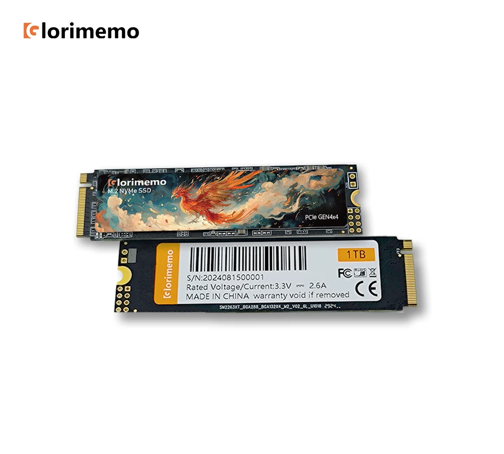 Glorimemo M.2 NVMe PCIe Gen4x4 2280 1 ТБ 7000 МГц Внутренний твердотельный накопитель 3D TLC NAND Flash PCIE