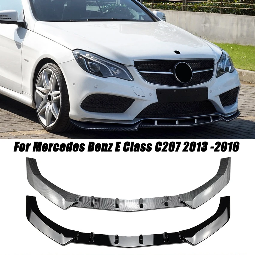 

Для Mercedes Benz E class Coupe C207 2013 2014 2015 2016 автомобильный передний бампер, спойлер, блеск, фоторазветвители, диффузор