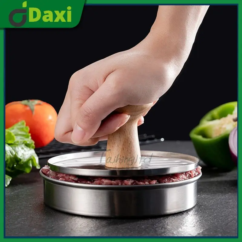 

304 Stainless Steel Hamburger Die 5 Inch Meat Patties Mold Food Grade Stainless Steel Burger Press Kitchen Baking Accesssories