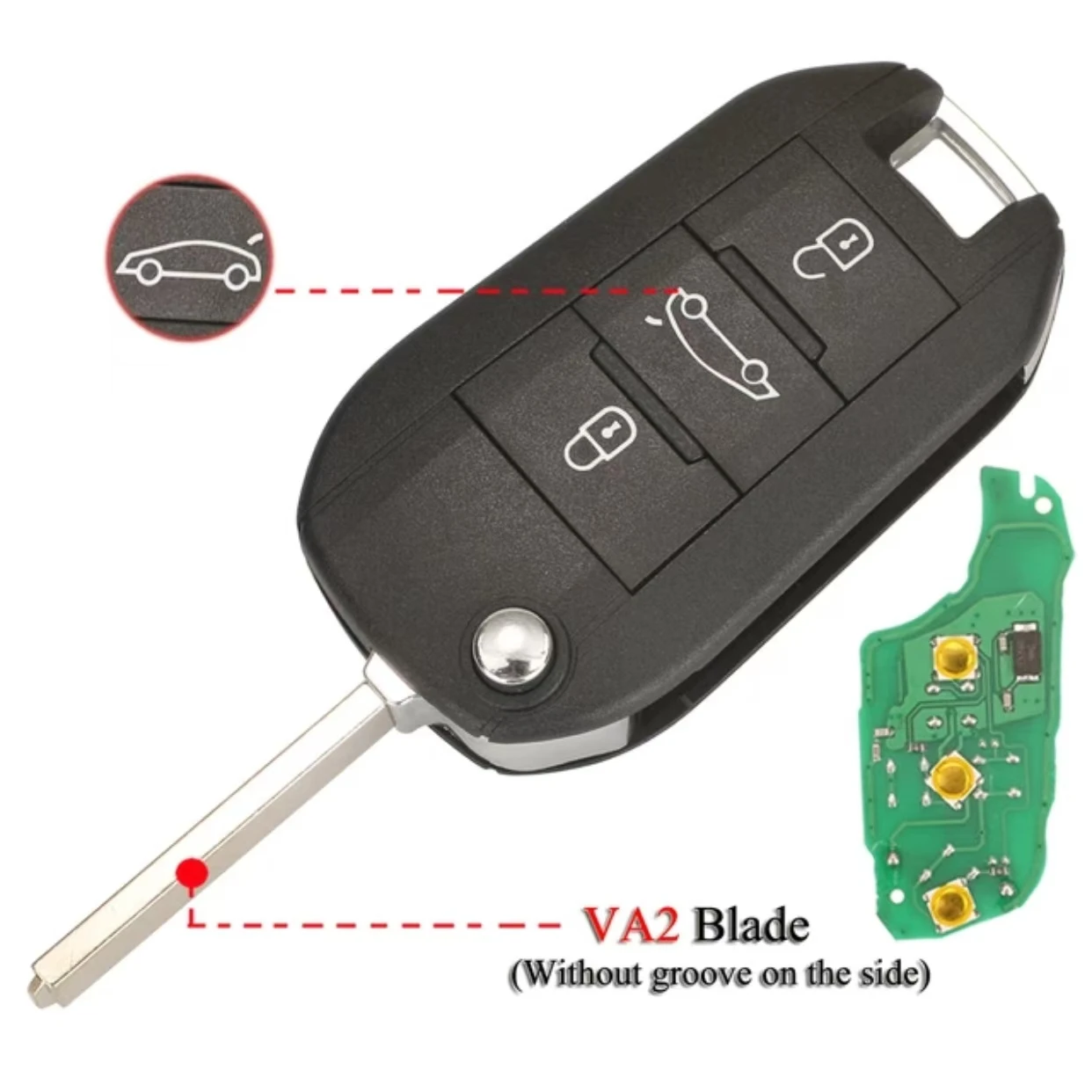 

Jingxin ID46/4A PCF7941/7945 ЧИП Автомобильный ключ FCC:5FA010 для Peugeot Peugeot 308 508 5008 Citroen Jumpy 2017 C4-Cactus C-Elysee Opel