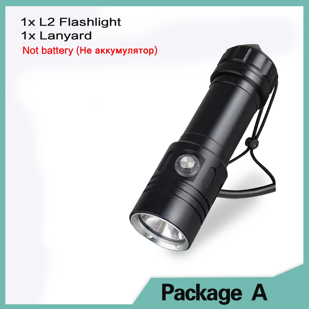 

ANTEAM Водонепроницаемый подводный фонарь L2 5000lm 4 режима