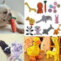 cute pet dog cat chew toys braided rope indestructible dog teeth dental toy xmas gift