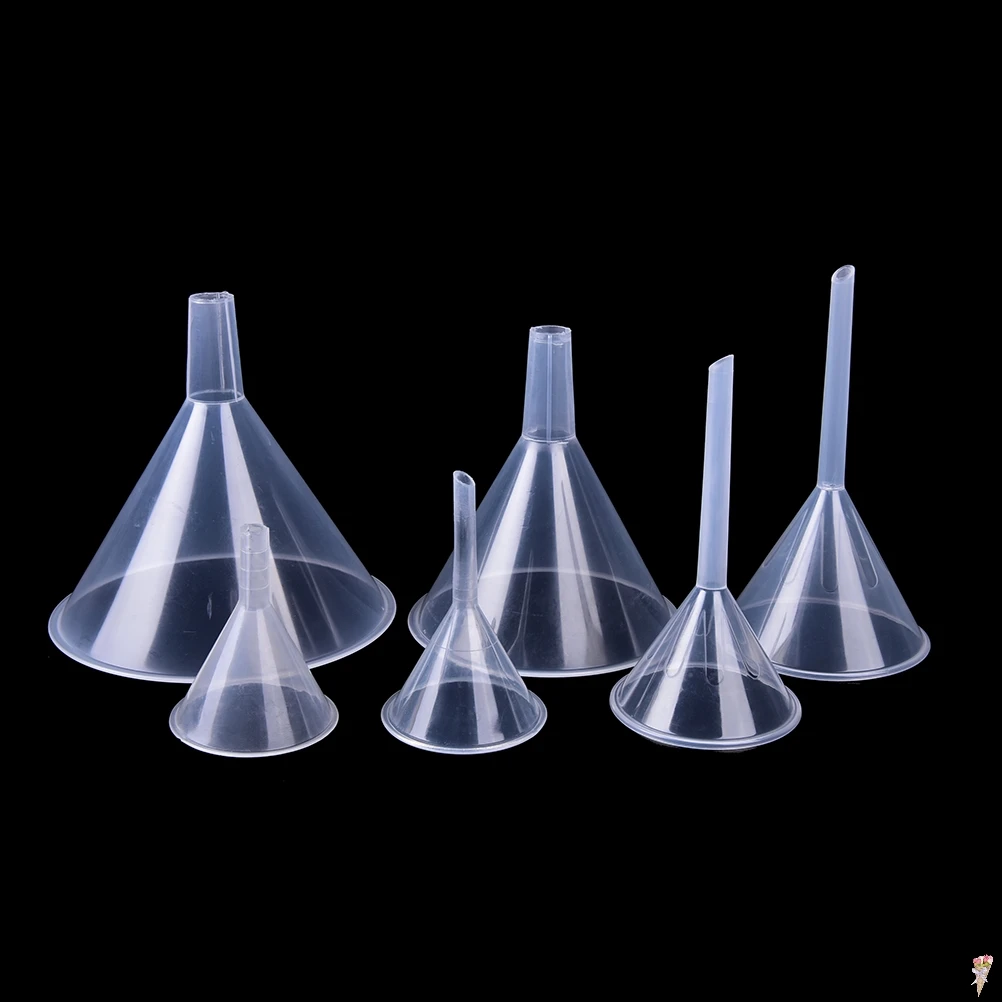 

1/2" Mouth Dia Laboratory transfer perfume Mini and clear White Plastic Filter Funnel 60ml