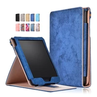 luxury pu leather smart case for e reader ebook kobo clara hd 6 inch for funda ebook kobo clara hd cover with hand holder strap