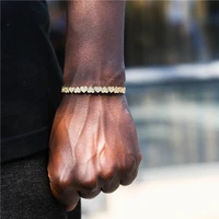 6mm chunky metal chain anklet for women men cubic zircon gold color cuban foot bracelet punk hip hop rock jewelry