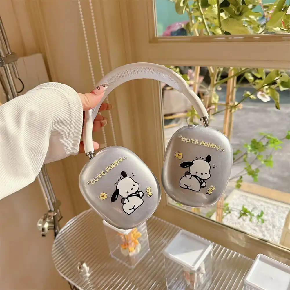 Милый мультяшный Аниме Стиль Kuromi Ститч для AirPods MAX мягкий милый прозрачный