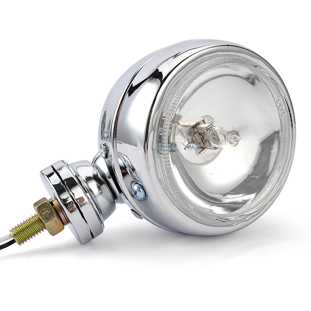 Противотуманные фары для мотоцикла, фара для Harley Cafe Racer Bobber Chopper Cruisers Touring, индивидуальное освещение точечной лампы для мотоцикла