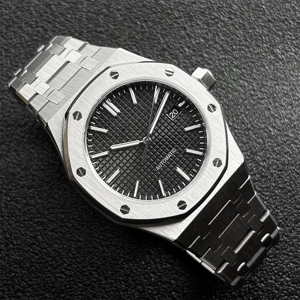 

44mm S Logo Aibi AP Farmhouse Oak Series Men's Watch Modification Watch Japanese NH35 Automatic Movement Watch Customization