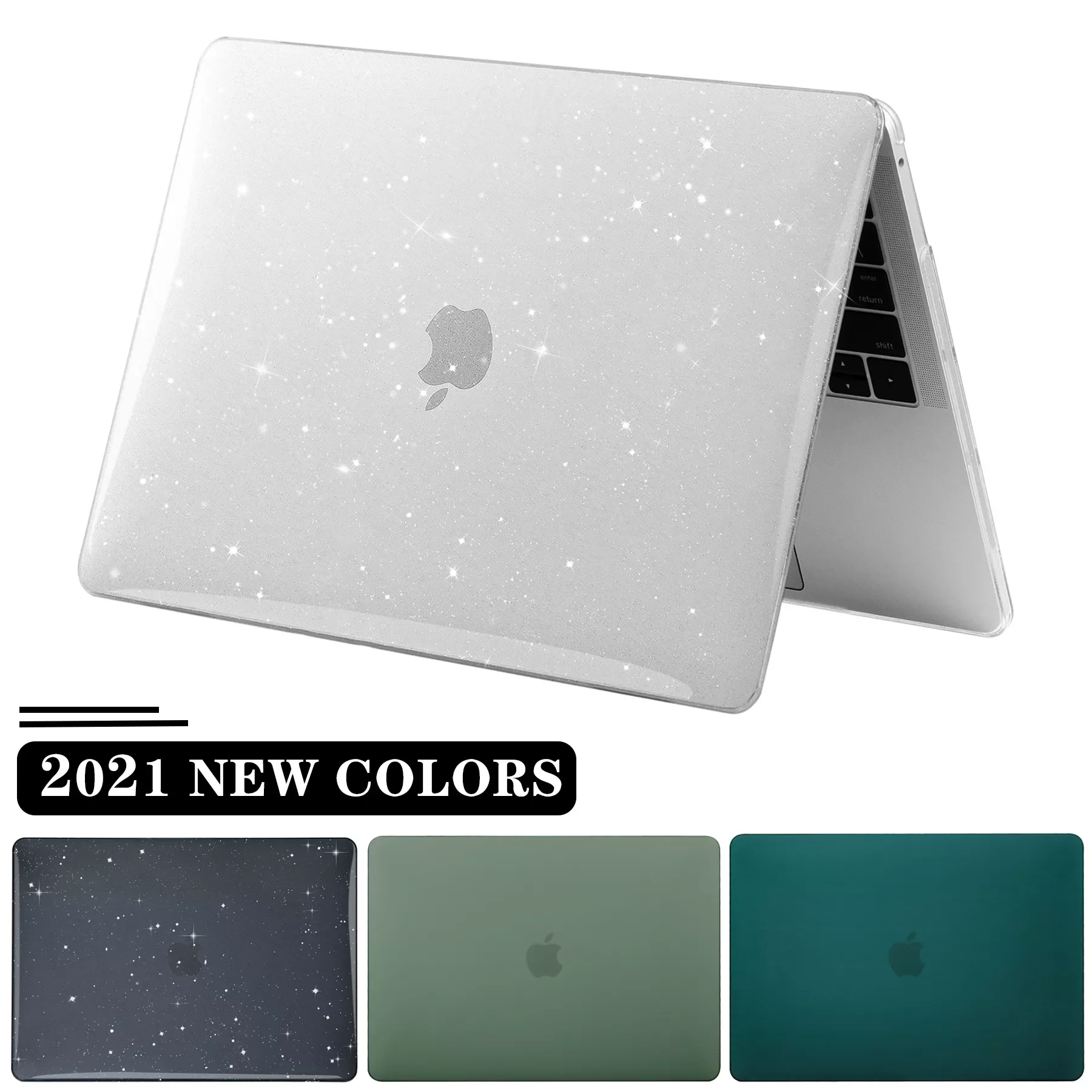 

Shiny Laptop Case For MacBook air M1 2020 2021 Funda Macbook pro 13 case Funda MacBook Air 13 case Cover Macbook accessories
