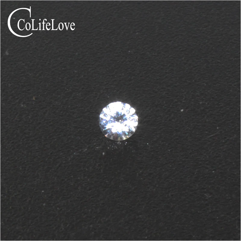 2mm Round Cut White Sapphire Gemstone 100% Real Natural VS Grade Side Stones for Jewelry DIY |
