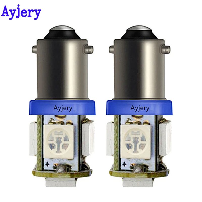 AYJERY 100 шт. DC 24 В T11 T4W BA9S W6W 5050 5 SMD стандартная лампа для автомобиля грузовика чтения