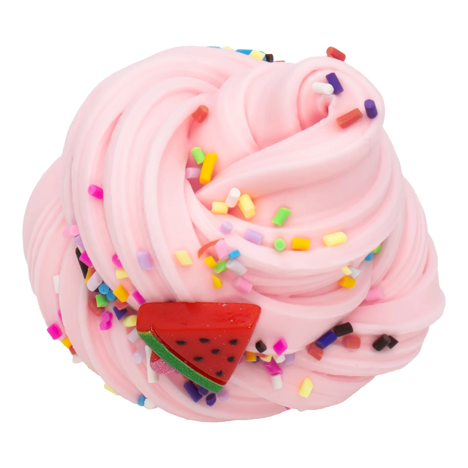 Белый бисквитный слиз 1 76 унции с ломтиками розовый арбуз нелипкая эластичная