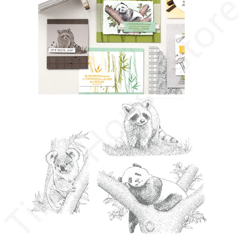 

2022 New Wild Animals Metal Cut Dies And Stamps For DIY Craft Scrapbooking Embossing Decorative Paper Card Photo Album Cutters