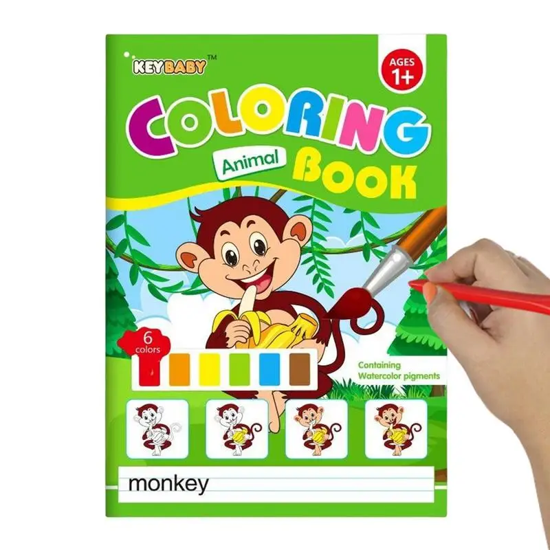 

Watercolor Painting Book Useful Picture Book Kids Watercolor Coloring Book Watercolor Painting Books Bright Color Improve