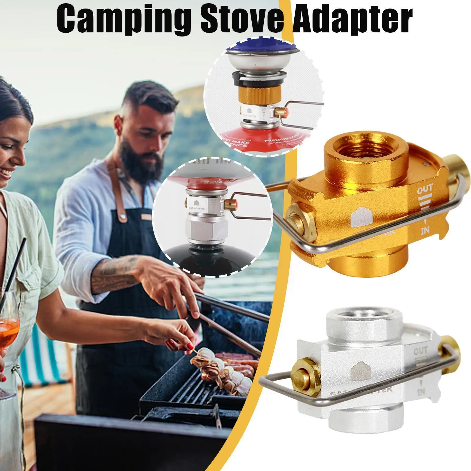 

Outdoor Flat Gas Adapter Outdoor Supplies Gas Supplies Adapter Gas Refill Pp Camping Inflation Y3t7