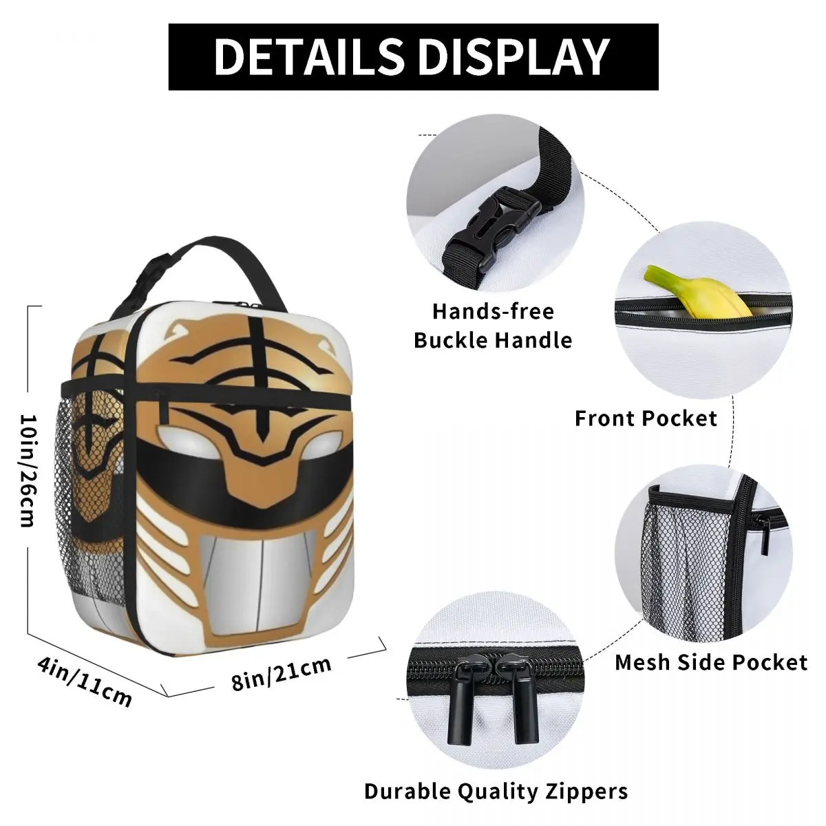 Могучие Morphin Power Ranger Сумки для обеда Изолированная сумка Водонепроницаемая