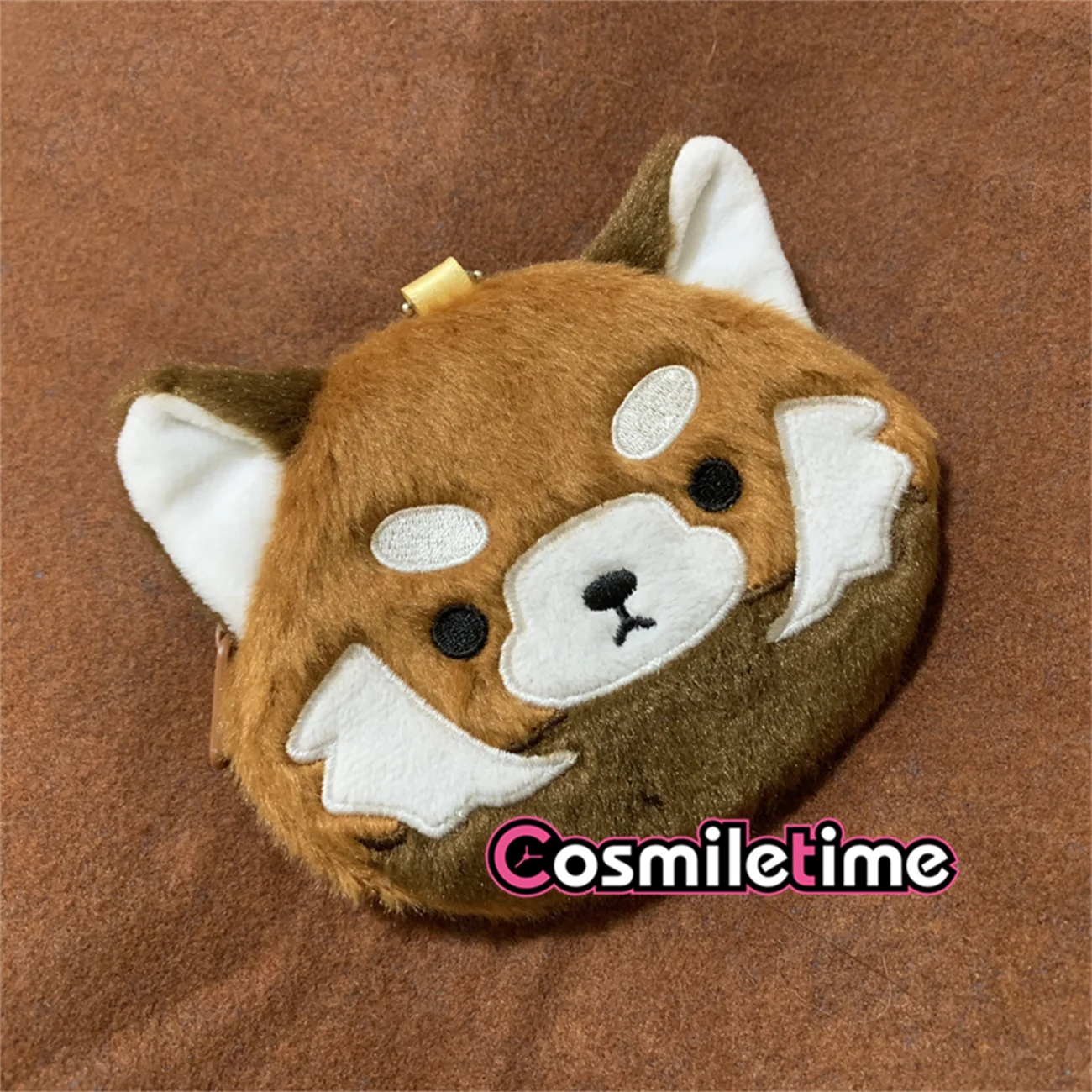

Animal Shiba Inu Face Zipper Lolita Soft Plush Bag Wallet Purse Cosplay Gifts