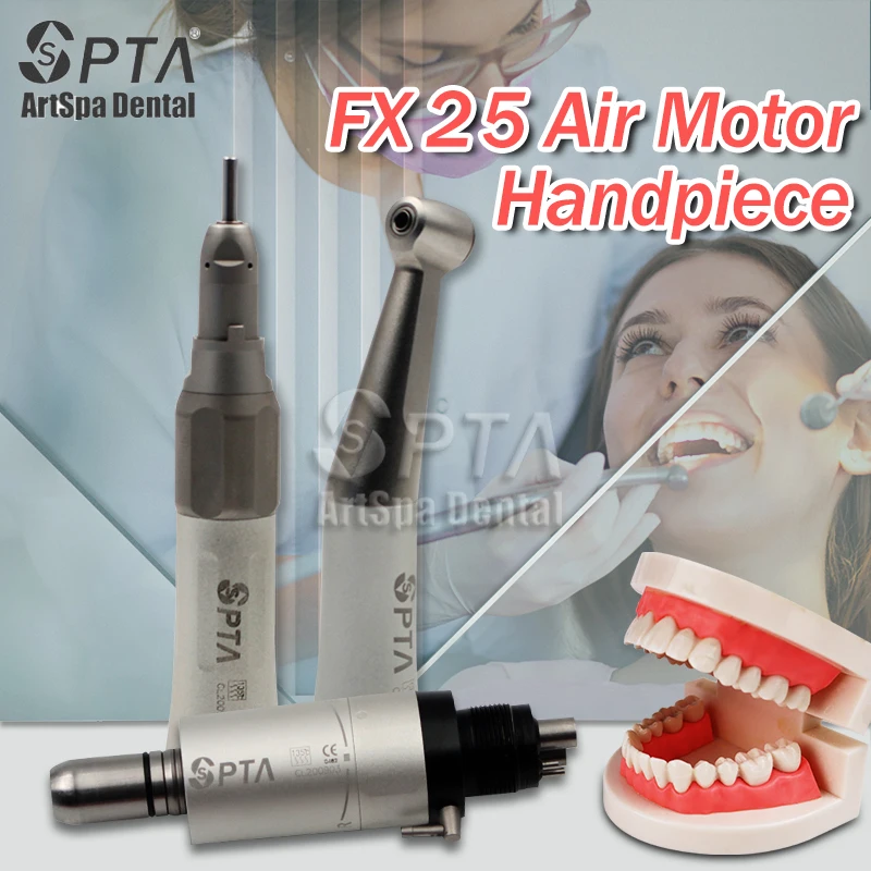 

Low Speed E-type Air Turbine Handpiece Spart Outer Water Set FX25 Dentist Equipment With 2/4 Holes Dental Supplies Without Light