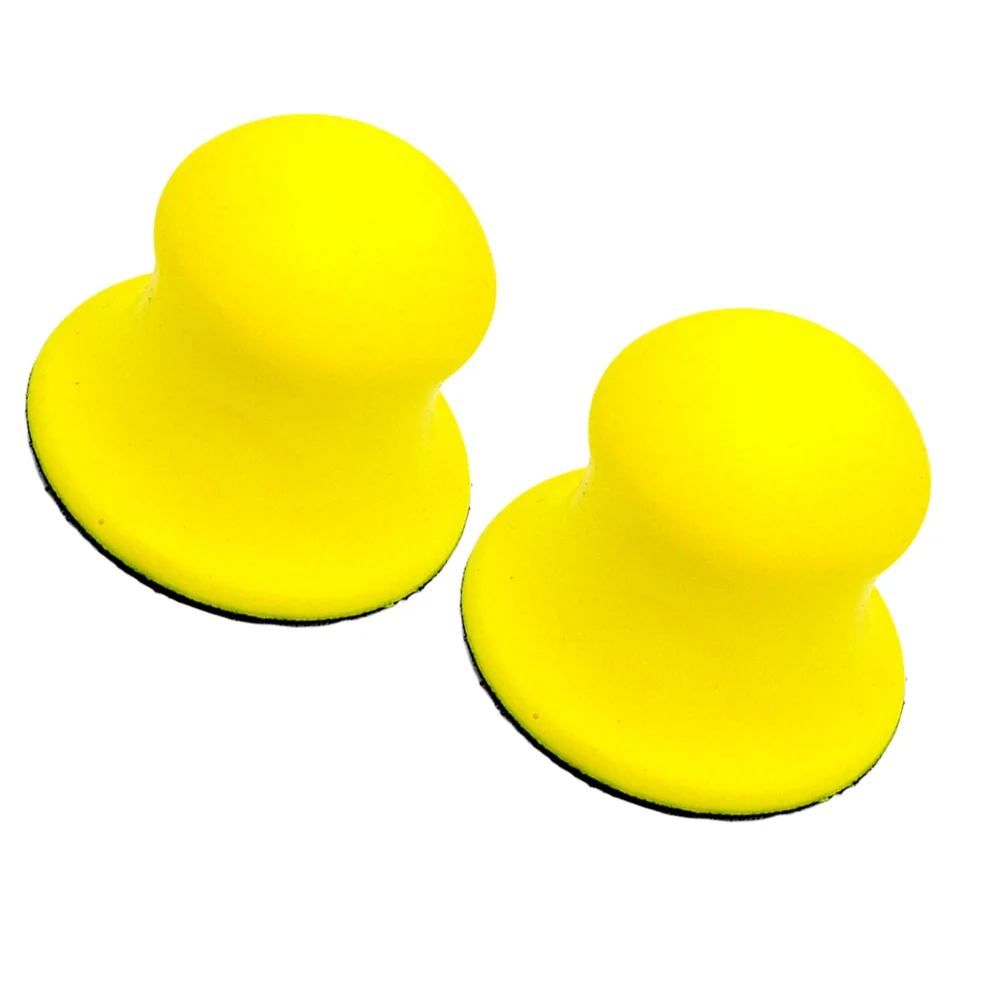 

2Pcs 3Inches Sanding Disc Holder Sandpaper Backing Polishing Pad Hand Grinding Block Sanding Pad (Yellow)