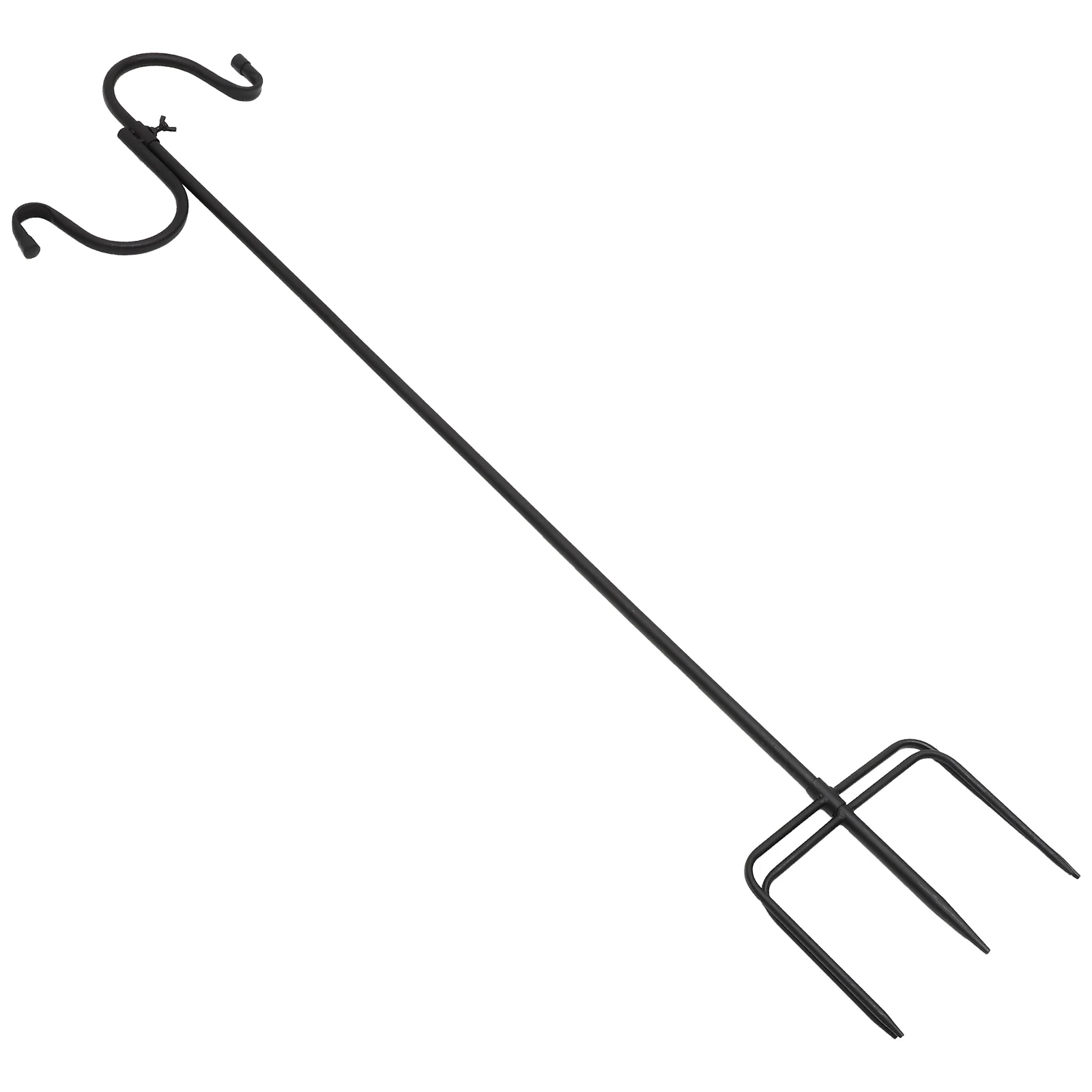 

Hook Ground Shepherd Garden Hanger Lantern Hanging Hooks Bird Feeder Stand Lamp Flag Function Multi Duty Heavy Yard Iron Light