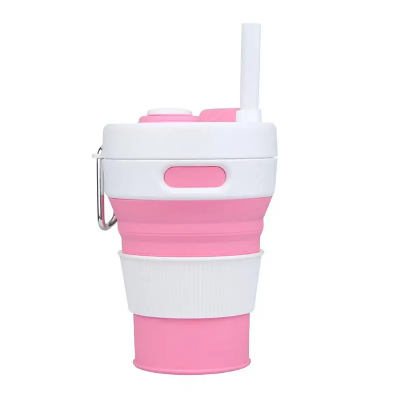 

Складная чашка из полипропилена, 450 мл, с крышкой