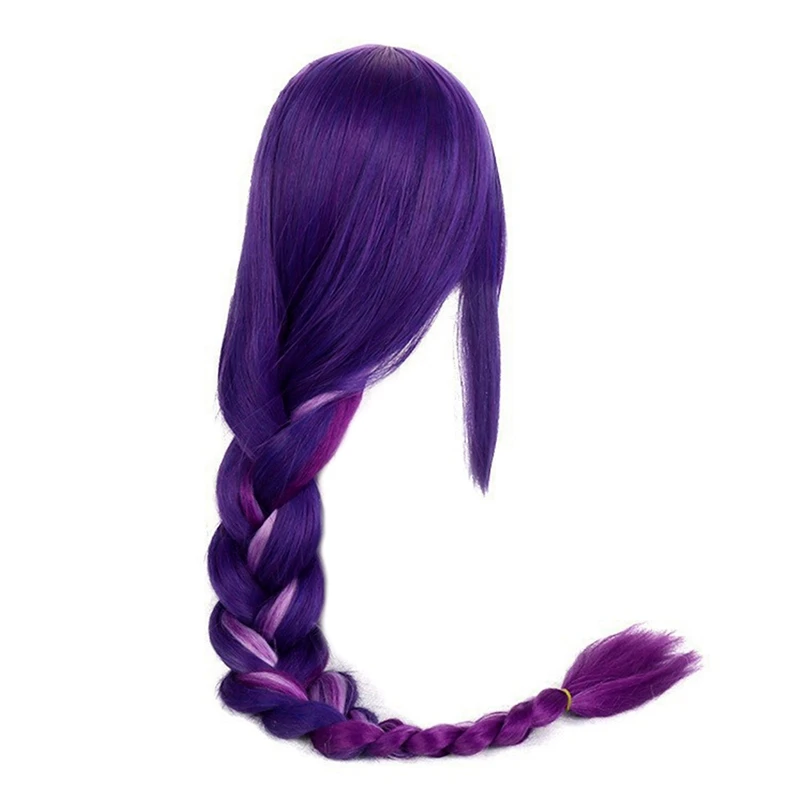 Genshin Purple Raiden обычный парик для косплея Хэллоуина Аниме 1 шт.