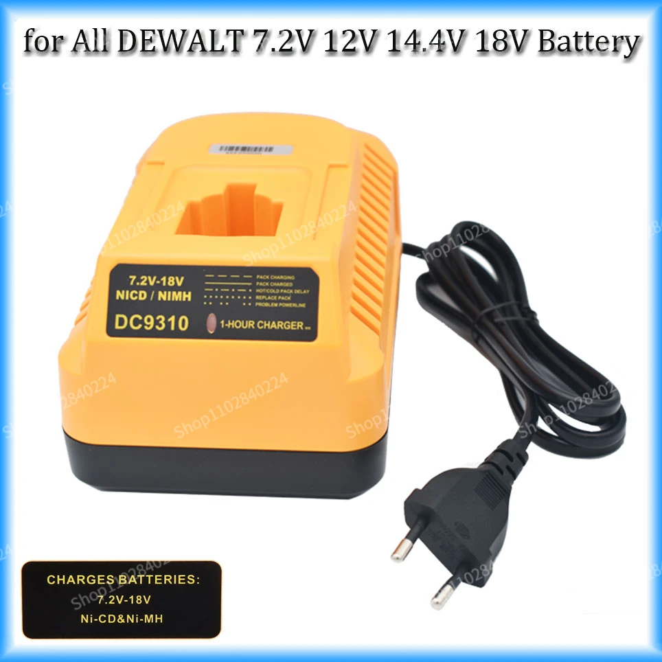 

Replacement Charger For Dewalt DC9310 7.2V-18V Nicad & Nimh Battery DW9057 DC9071 DC9091 DC9096 DE9039 DE9095 DE9096 Power Tool