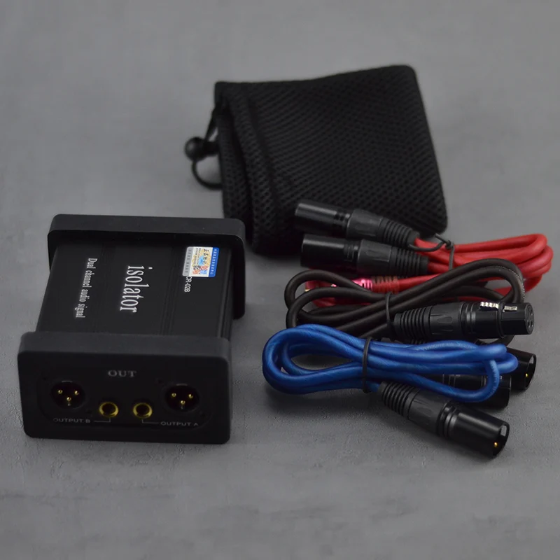 Аудиоизолятор кабель снижения шума тока, устранения помех и конвертера для смесителя DJ с разъемами XLR, TRS и JACK для микрофонного кабеля.