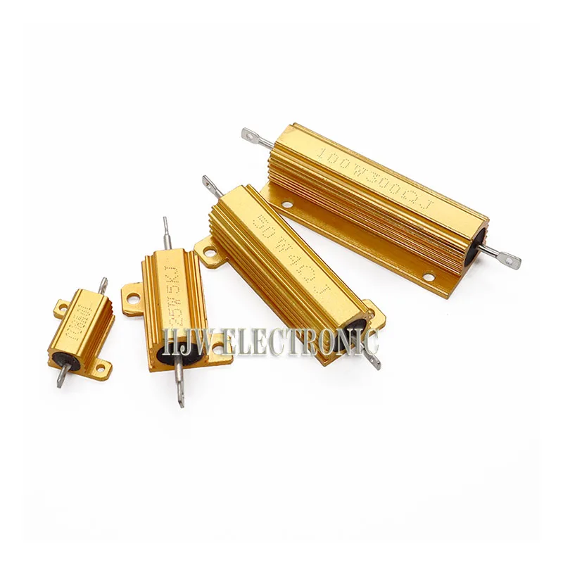 100 Вт Rx24 0 01 ~ 100k Алюминиевый мощный металлический проволочный резистор 1 5 2 6 8 10 20 150