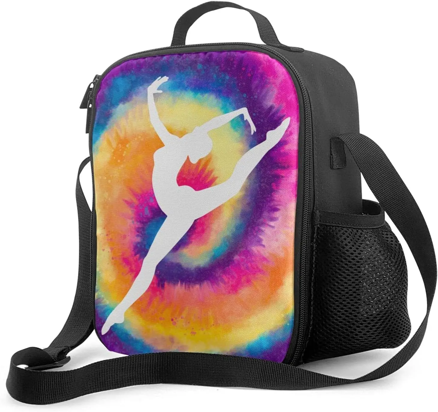 

Изолированная сумка для обеда для балета и гимнастики для девочек, многоразовая герметичная Термосумка-холодильник, Термосумка, Ланч-бокс с регулируемым плечевым ремнем для школы