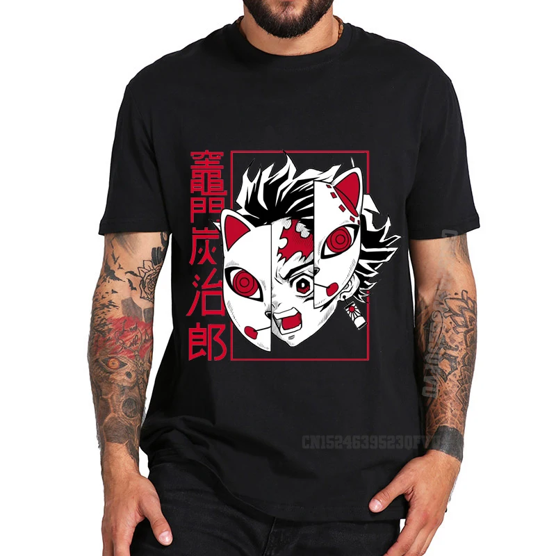 

Футболка унисекс с принтом из аниме «рассекающий демонов», большие размеры, футболки в стиле Харадзюку для мужчин и женщин, весна-лето