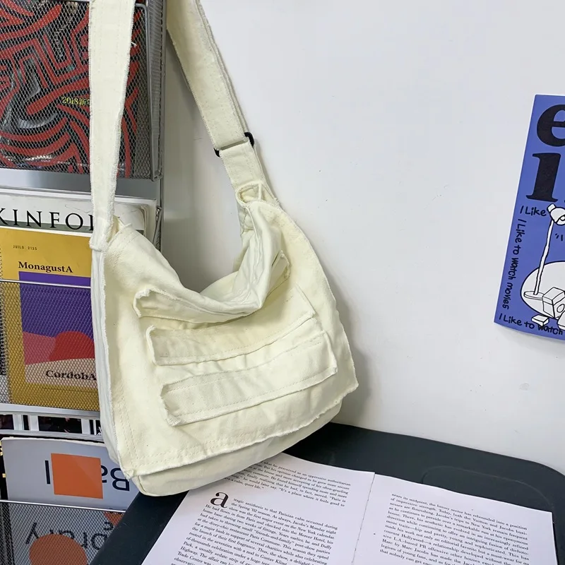 2022 New Japan Style Unisex Canvas messenger bags Casual Large Shoulder bag man cloth crossbody bags for men Brand bolso hombre