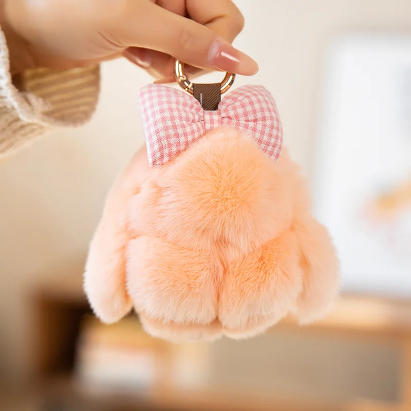 

Plush Bunny Pendant Install Dead Rabbit Jewelry Plush Toy Bag Accessories Keychain Pendant Bag Car Pendant Baby Ornaments 12cm