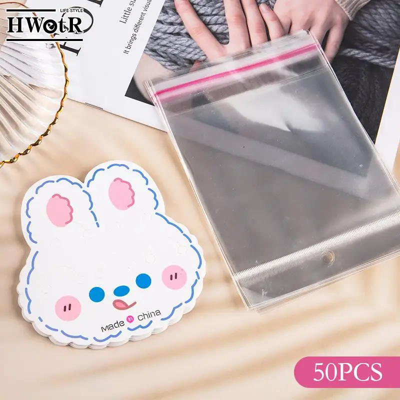

50pcs Multi-style Paper Card Hair Accessories Dispaly Card DIY Handmade Hair Clip Hairband Jewelry Packaging Price Tag Card