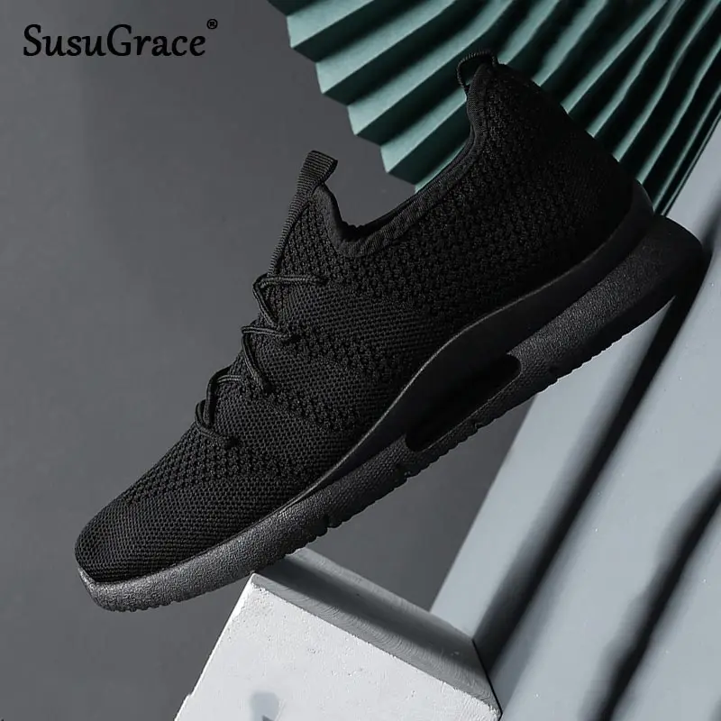 

Кроссовки Susugrace мужские легсветильник, дышащие, для спортзала, модная Уличная обувь, белые, на лето