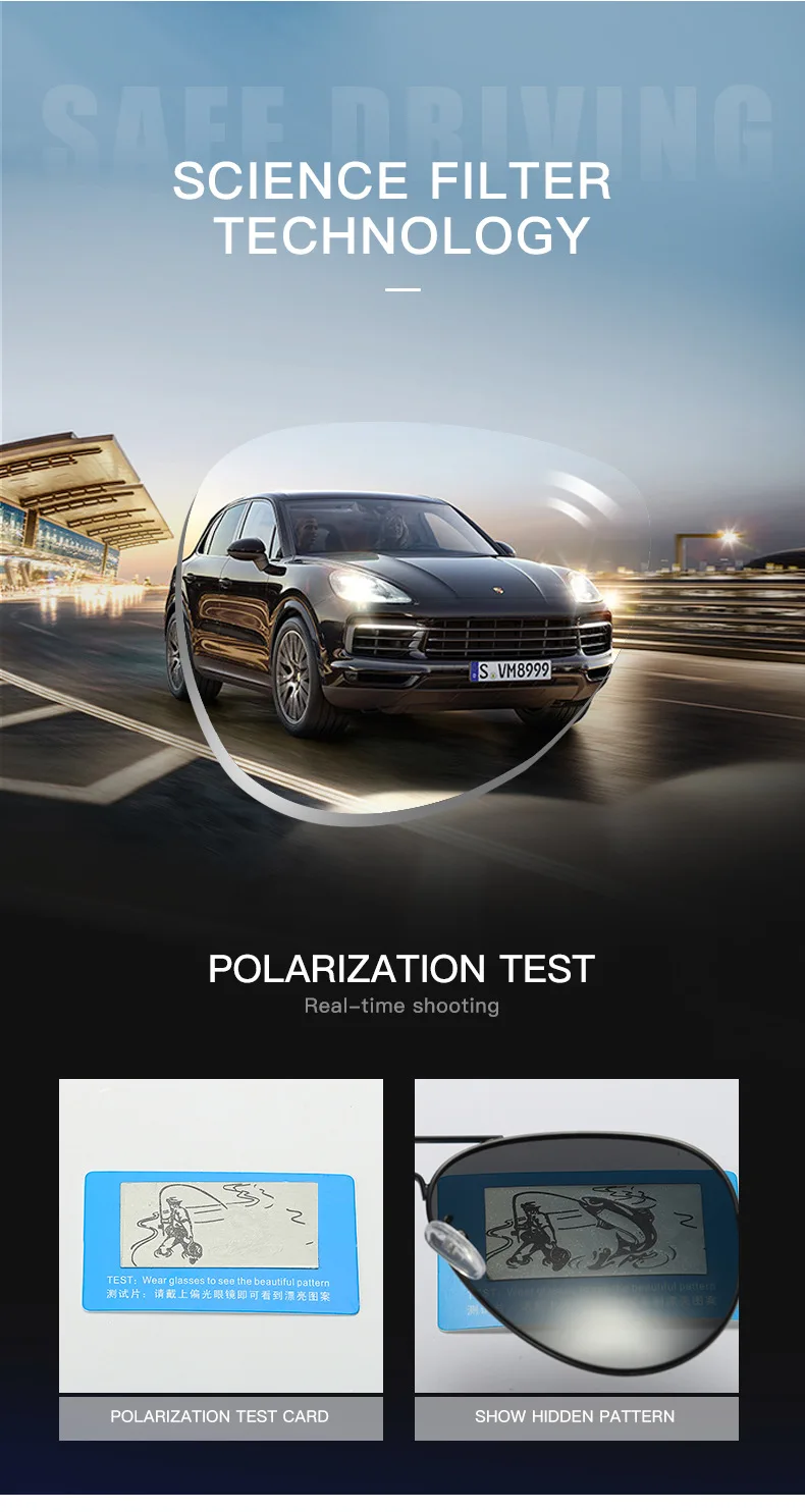 Солнцезащитные очки поляризационные UV400 для мужчин и женщин модные брендовые