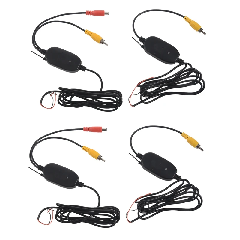 

2X 2.4GHZ RCA Wireless Video Transmitter Receiver Kit Set For Car Rearview Backup Camera Monitor DVD Player GPS