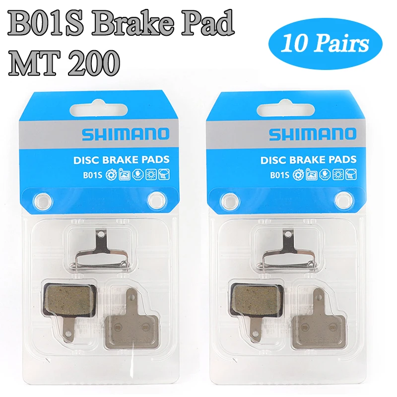 

10Pair Bicycle Brake Pads B01S Disc Brake Pads Original MTB Brake Caliper Pads MT200 Hydraulic Brake Part Bicycle Accessories