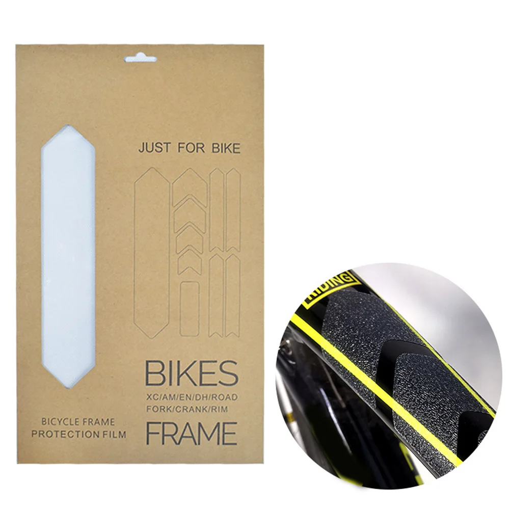 

1 комплект защитная пленка на раму велосипеда, наклейки против царапин, прозрачная устойчивая к царапинам Защитная пленка, детали для горного велосипеда