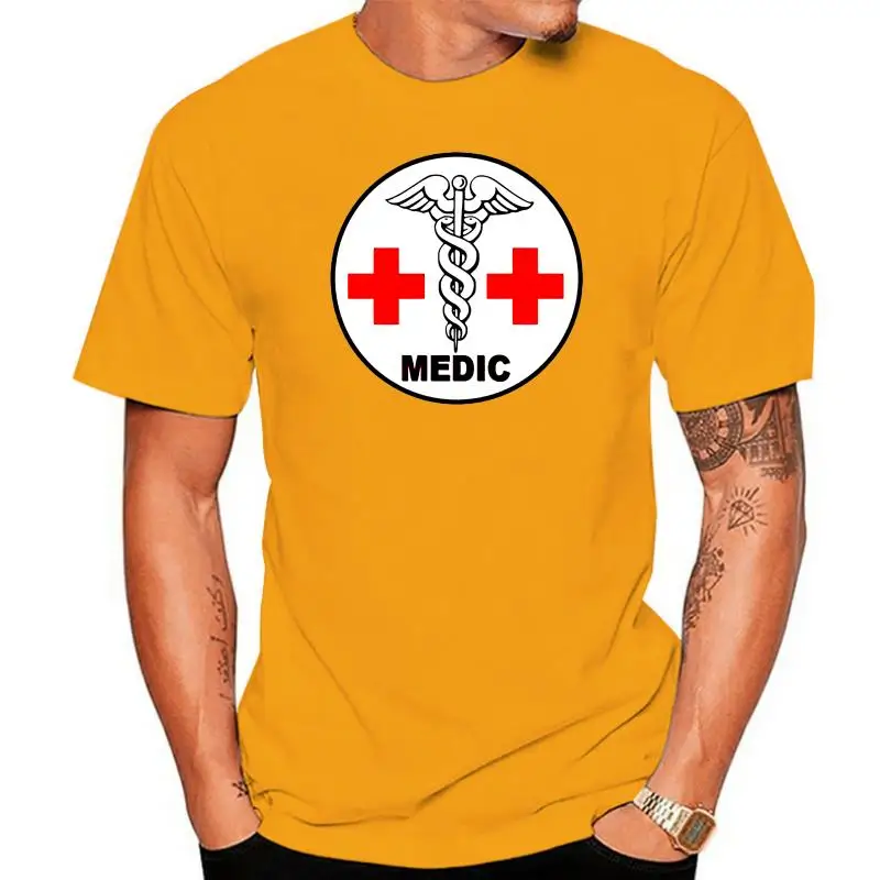 2022 Men Cool Tee Shirt T-SHIRT &quot MEDIC Recto / Verso - Medical EVASAN AUXILIAIRE SANITAIRE AUXSAN Summer T-shirt