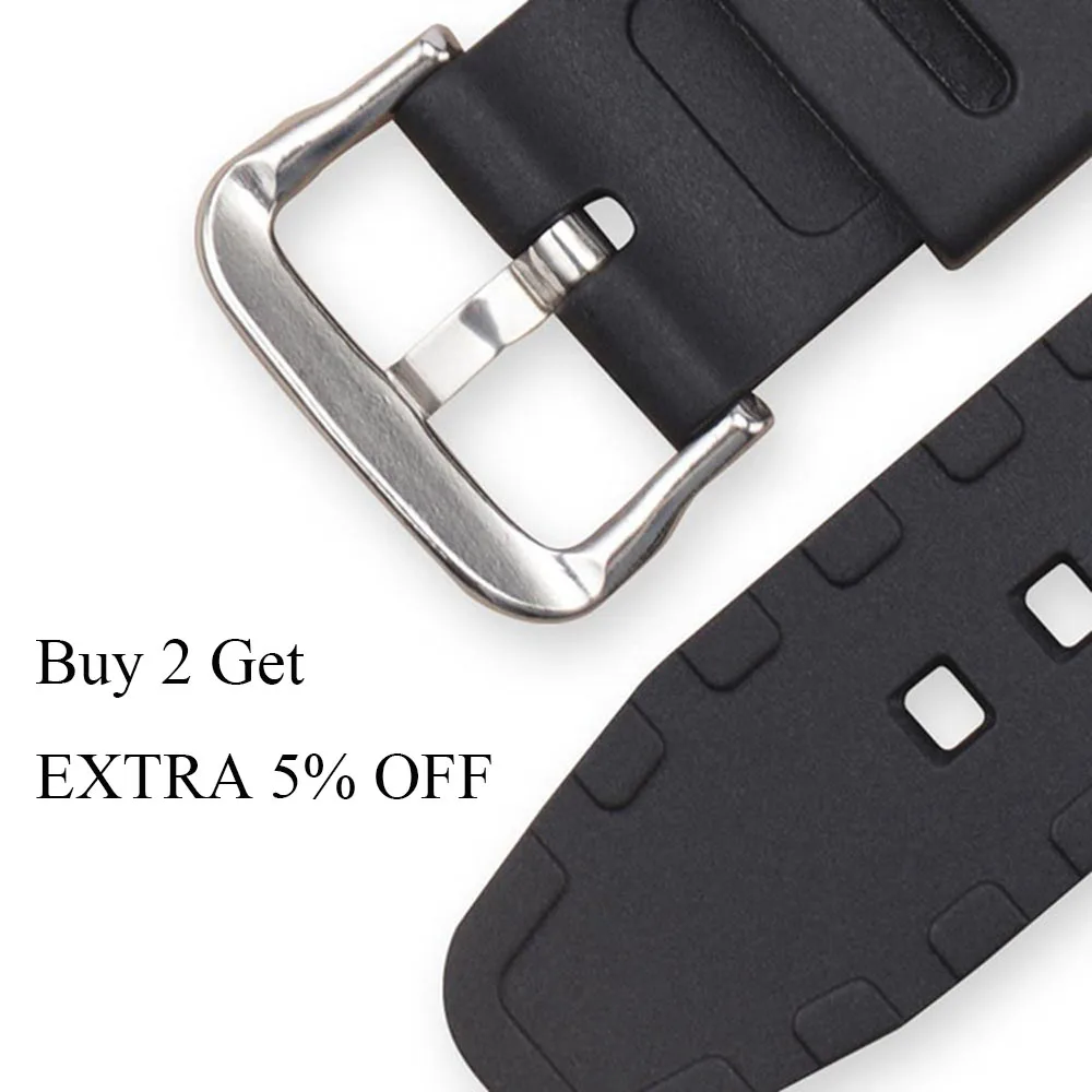 18mm Watch Band for Casio AQ-S810W AE-1000W AE-1200/1300 SGW-300 Strap Men Camouflage Silicone Rubber Wrist Bracelet Accessories